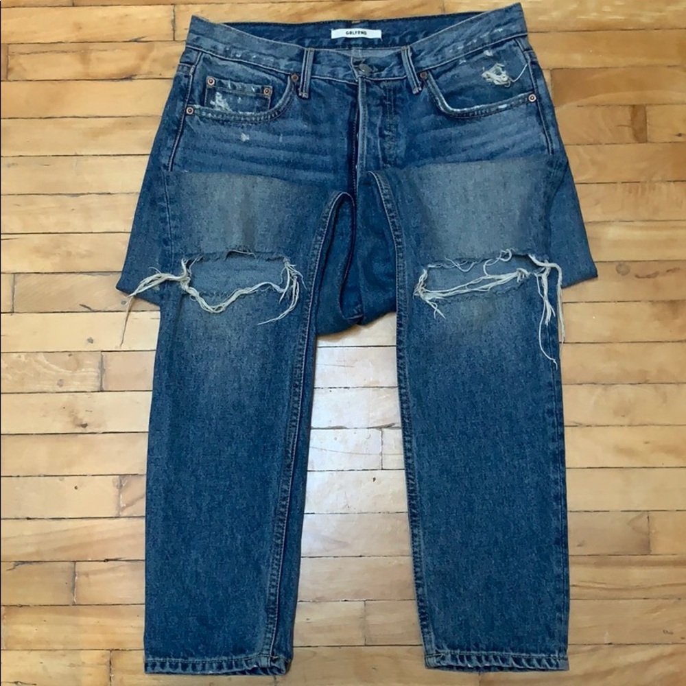 GRLFRND Karolina distressed high waisted jeans s28